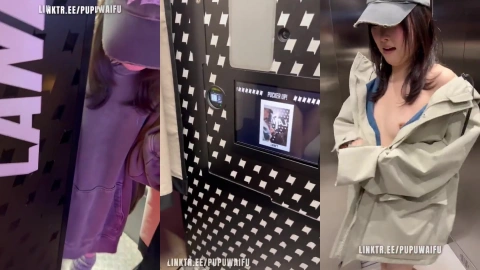 PupuWaifu Elevator Cumswallowing Action