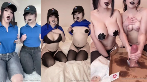 Pinkchyu & Queen Nephilim - Goth Mommy Dildo Fun