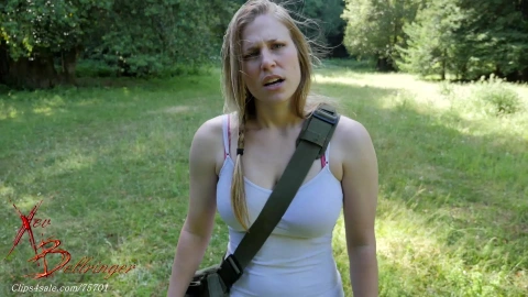 Xev Bellringer Blowjob - Thirst Quench Outdoors with Water