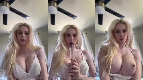 JoI Msfiiire with Glass Dildo Play