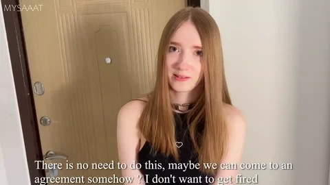 Cute girl apologizes, late delivery tease | Mysaaat