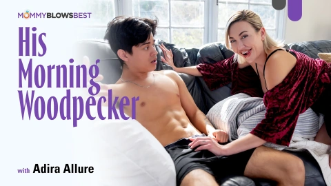 Adira Allure - MILF Catches Him Jerking On Her Couch